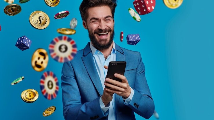 Pengguna membaca detail hadiah di mobile